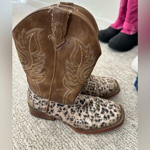 Girls Roper Cowboy Boots Size 3